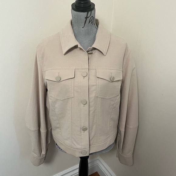 Ted Baker Light Brown Sofea Cropped Jacket with Balloon Sleeves, Size L - Picture 13 of 16